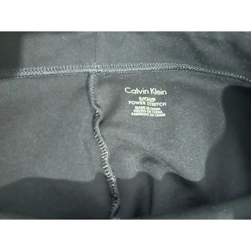 Calvin Klein Women's Power Stretch Small Black Pull-On Skinny Pants